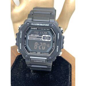 Casio Men's Watch MWD110HB-1BV Black Resin Strap Quartz Digital Sport 3517